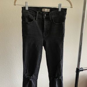 Madewell black skinny jeans
